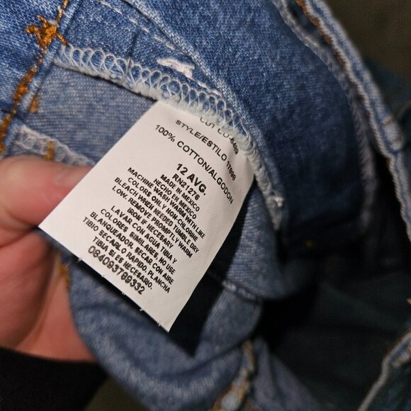 2 NWT Faded Glory Blue Jeans Size 12 No Waist Modern Style Looser Fit Medium - Picture 6 of 11